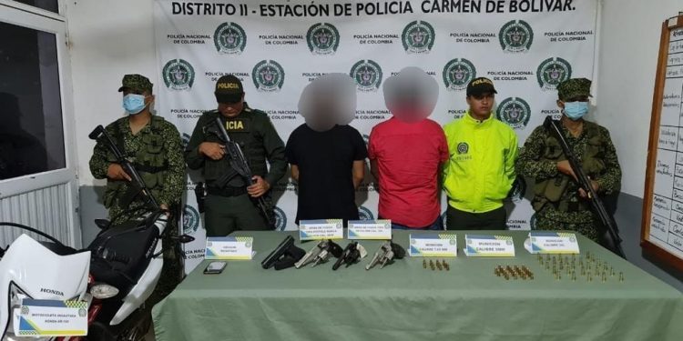 FUERON CAPTURADOS DOS INTEGRANTES DEL CLAN DEL GOLFO EN OPERATIVOS REALIZADOS DURANTE EL PARO ARMADO EN SAN JACINTO BOLIVAR