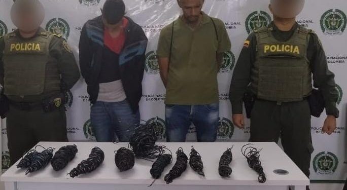 Capturados ladrones de cable en Corozal