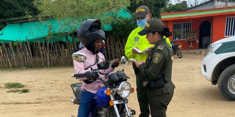 Campañas preventivas contra el hurto a personas realiza la Policía Nacional en Marialabaja
