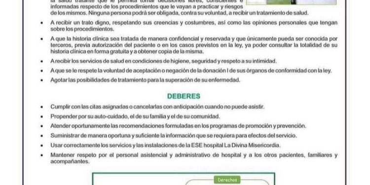 DERECHOS Y DEBERES DE LOS USUARIOS