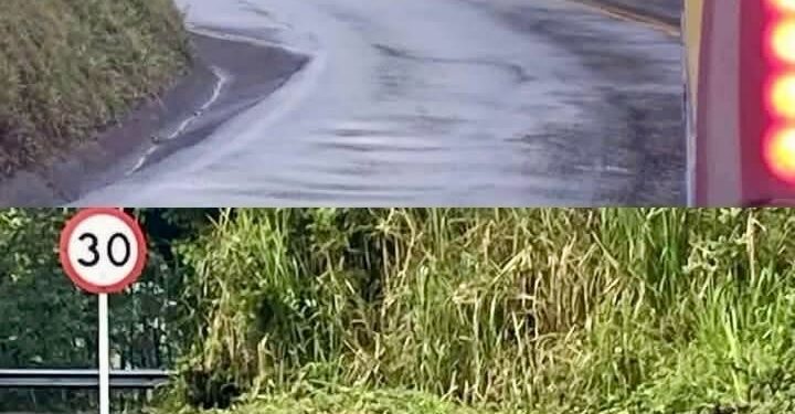 Alerta en la vía Panamericana, sur del Cauca, por cilindro con letreros del ELN